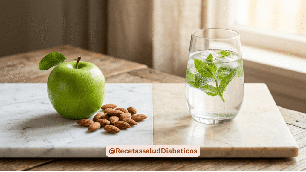 alimentos con fibra natural y frutos secos para evitar picos de glucosa en el desayuno