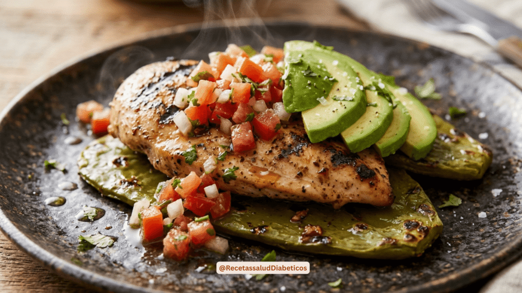 Pollo al Limón con Ejotes y Aguacate